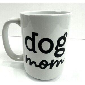 Dog Mom Mug White and Black 16oz Orca Coatings